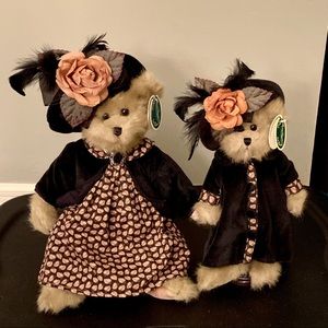 RARE - Bearington Bears Julia/Jenna Plush Bear Set